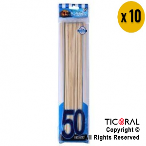 PALITO BROCHETTE PS (25CM) 10 PAQ x 50 UNIDADES APROX